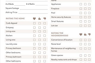 Turning Dreams & Visions into Reality (2025) Million-Dollar Home “Checklist”