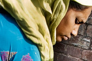 Close up of an Indian woman’s face