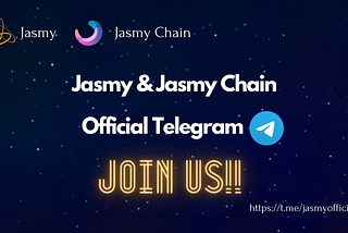 Announcement of Jasmy Community Establishment on Telegram