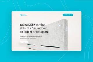Fresh Webdesign for a New Product