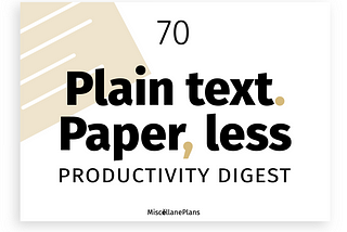 PTPL 070: Task Management — Obsidian Plugin vs Plain Text vs Readymade Solutions