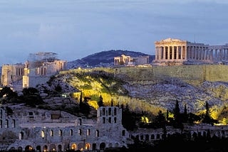 The Acropolis and the Parthenon Athens Greece