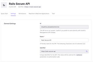 How to create Auth0 API