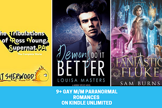 My Fave Paranormal Gay M/M Romance on Kindle Unlimited || Amazon Recs