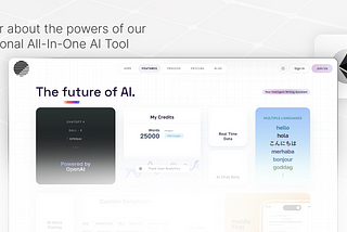 All in one AI tools dApps