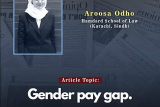Gender pay gap in Pakistan.