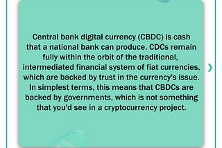 What is CBDC