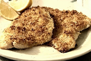 Seafood — Flounder — Baked Flounder with Panko and Parmesan