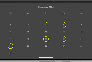 Implementing a Custom Interactive Calendar with Progress Bars for Days Using Jetpack Compose [2025]