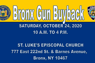 Officials Schedule Gun Buyback in The Bronx