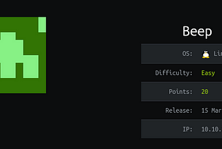 Ethical Hacking Lessons — Beep Writeup