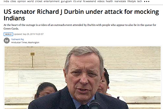 S386 supporters call Senator Durbin a callous mocker of immigrants… But is he?