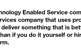 Making sense of tech-enabled services