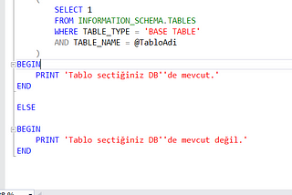 SQL Server’da Tüm Veritabanlarında Belirli Bir Tablonun Kontrolü