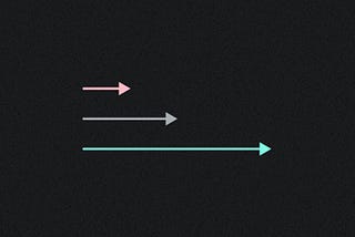 Three lines representing projects with different outcomes: one failure, one partial success, one success.