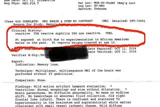 THE CASE OF “MARCELLUS” : A SYPHILIS EXPERIMENT