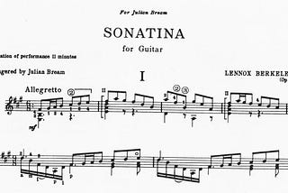 Lennox Berkeley’s Sonatina for Guitar
