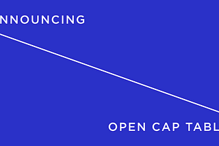 Announcing the Open Cap Table Coalition