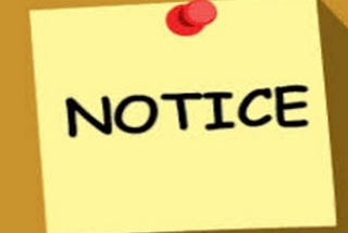 Notice