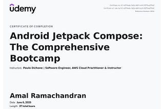 I Completed a Jetpack Compose Course — Here’s What I Learned