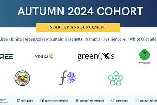 Bridges for Enterprise Welcomes 7 New Startups into its Autumn 2024 Cohort