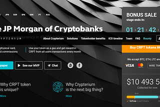 ICO Crypterium bank Crypto dari JP Morgan