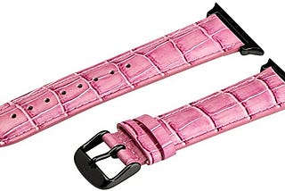 Clockwork Synergy —Croco Leather Bands for Apple Watch (38mm / Lilac Bands/Black Hardware)