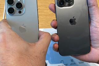 iPhone 13 Pro user tries out the new iPhone 15 Pro: The changes are subtle