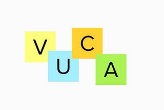 VUCA on sticky notes
