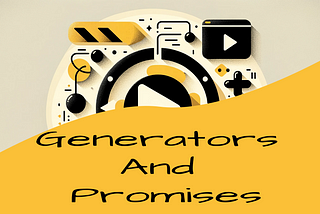 Cover art with abstract symbols and a text that reads “Generators And Promises”