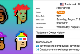Someone is trying to trademark CryptoPunks. And it’s not Larva Labs.