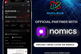 Nucleus token listed on Nomics