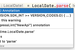 Using LocalDate, LocalTime, LocalDateTime with Java 8 in Android