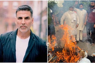 Protest against the film ‘Prithviraj’, effigy of Akshay Kumar burnt, slogans raised fiercely