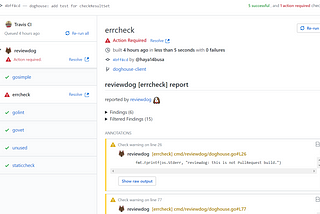 reviewdog ♡ GitHub Check — improved automated review experience