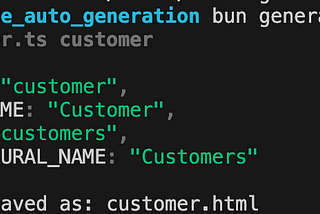 Coding Auto Generator — Simple token approach