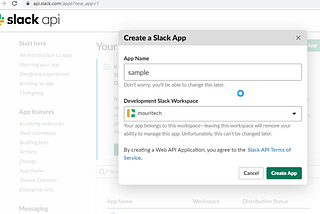 Slack Integration with Nodejs using Slack APP