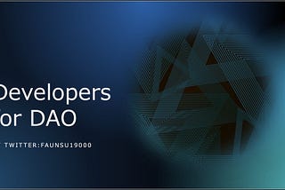 Developers for DAO(Decentralized Autonomous Organization) with Symbol blockchain.