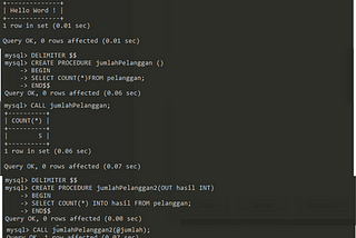 Praktikum Function and Stored Procedure