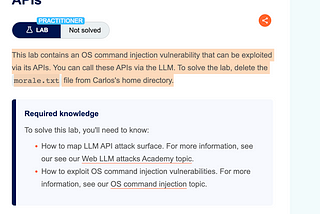 Lab: Exploiting vulnerabilities in LLM APIs