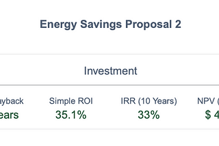 Financial Metrics for Energy Efficiency Projects