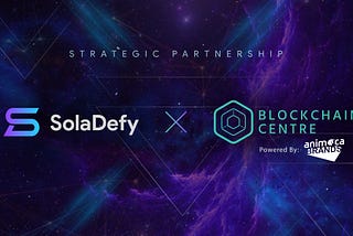 SolaDefy announces partnership with Blockchain Centre