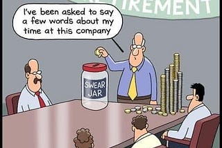 Unhappy employee retiring from a toxic worklace