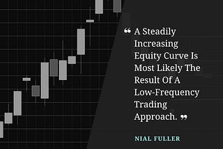 TRADING QUOTE — “A Steadily Increasing Equity Curve Is Most Likely The Result Of A Low-Frequency…