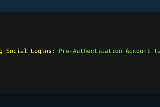 Attacking Social Logins: Pre-Authentication Account Takeover