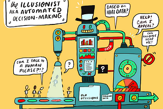 A Data machine sorting people
