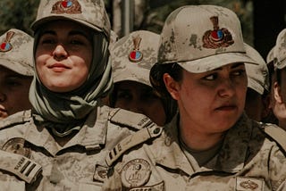 Two women soldiers