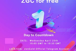 1 Day Countdown to ZGC Giveaway!