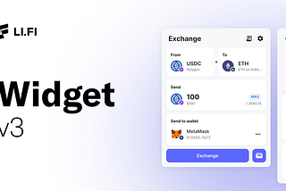 Announcing the LI.FI Widget V3