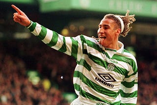 Henrik Larsson at Celtic Park